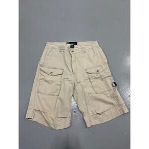Vintage Nautica Cargo Shorts Mens 38 Baggy Loose Fit Khaki  Y2K Skate Gorpcore